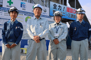 飛島建設の建設現場（荒川第二・第三調節池整備工事）を支える女性技術者たちのチカラ