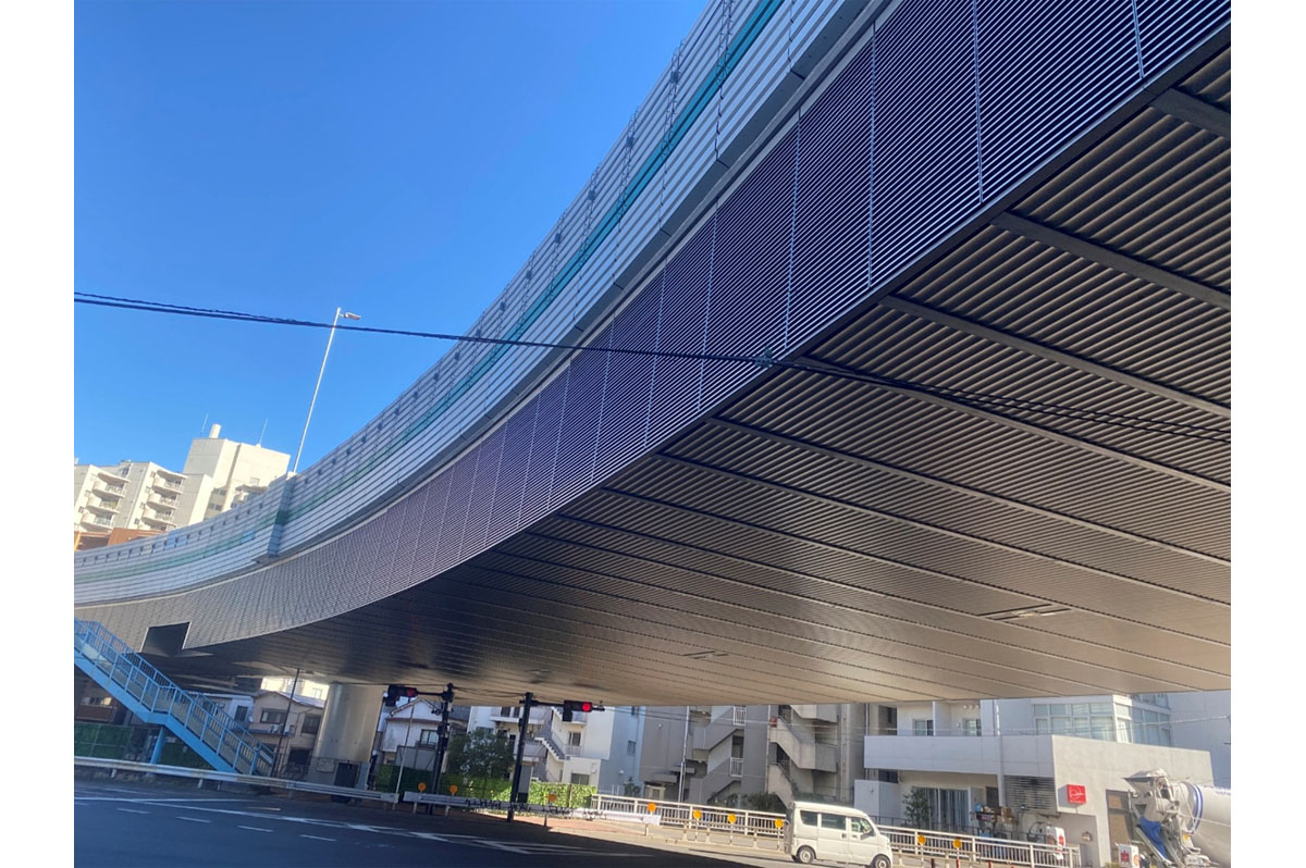 曲線のデザインが美しく、景観にも優れる