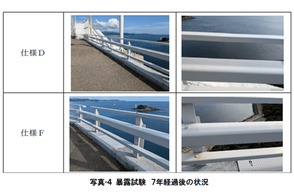 写真-４ 暴露試験　７年経過後の状況