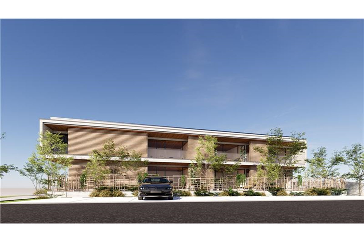 木造賃貸住宅外観パース(イメージ)