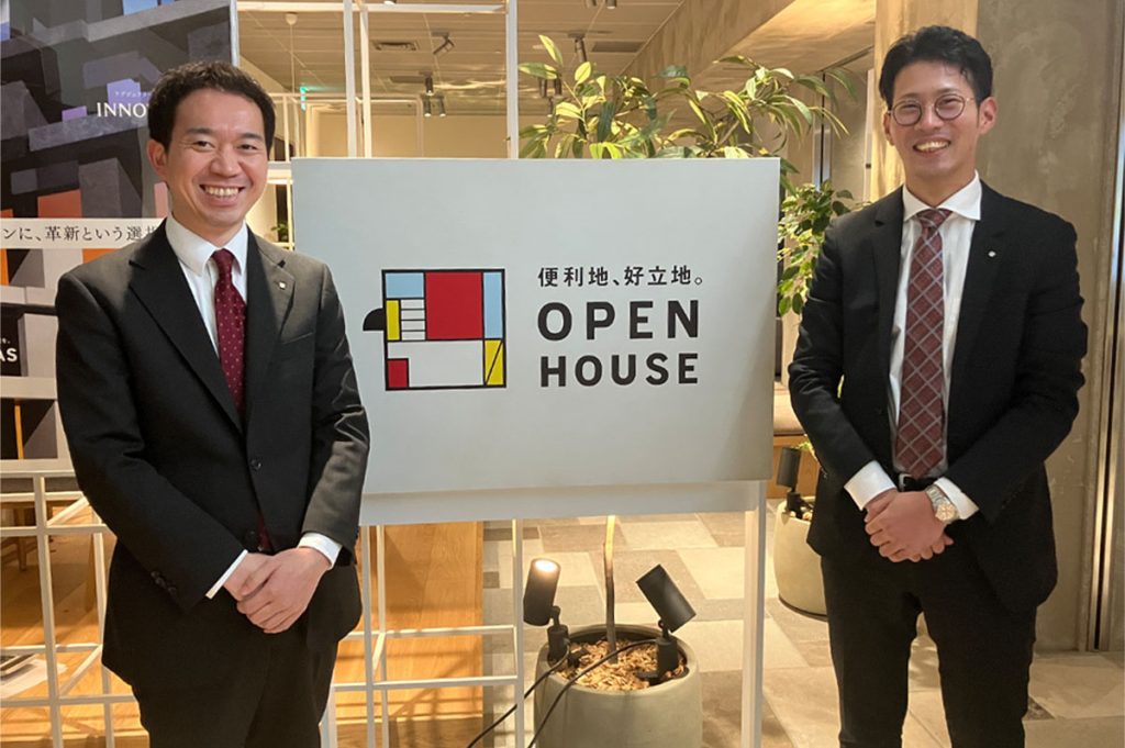 左から、オープンハウス・ディベロップメントの開発事業部部長代理の須藤光輝氏、同部主任の大田拓夢氏