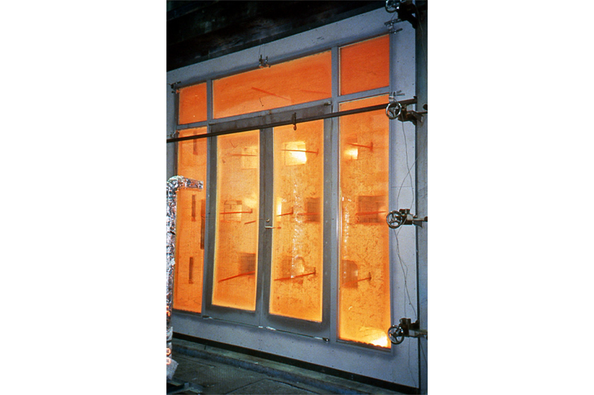 60分間の特定防火設備認定試験