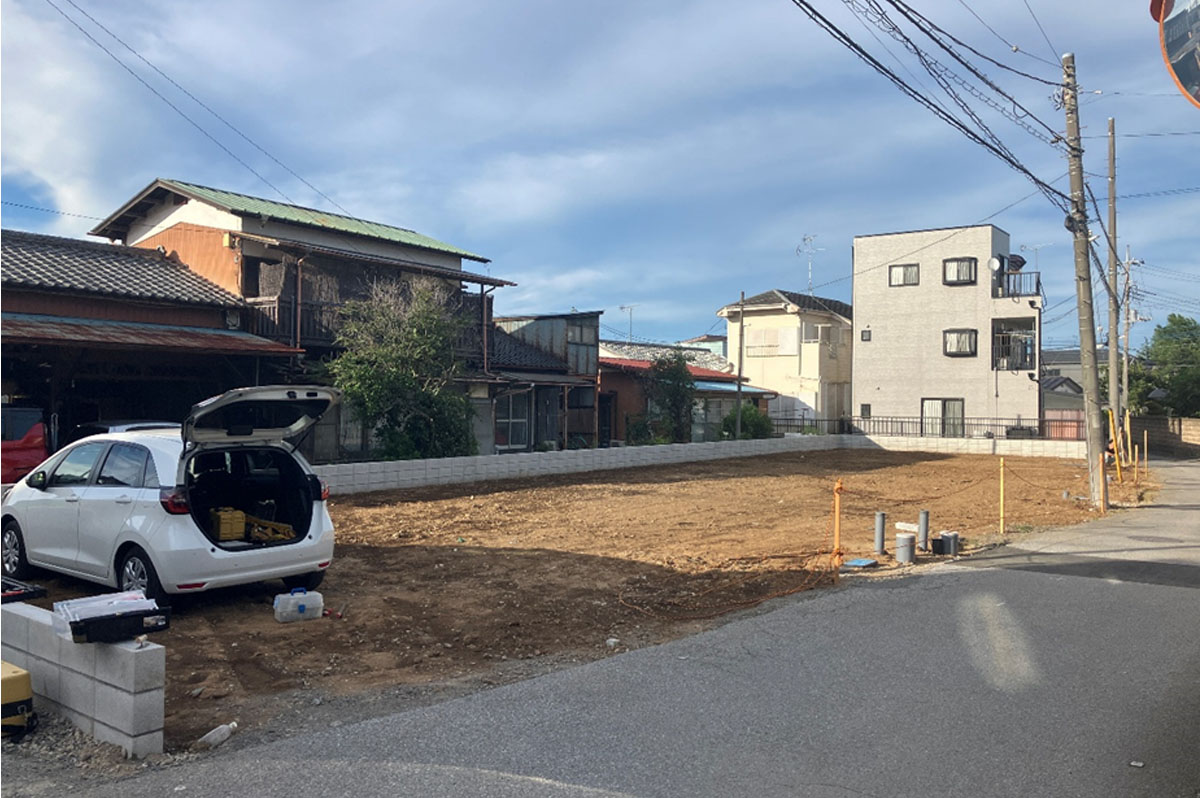 Koletの着工前の土地