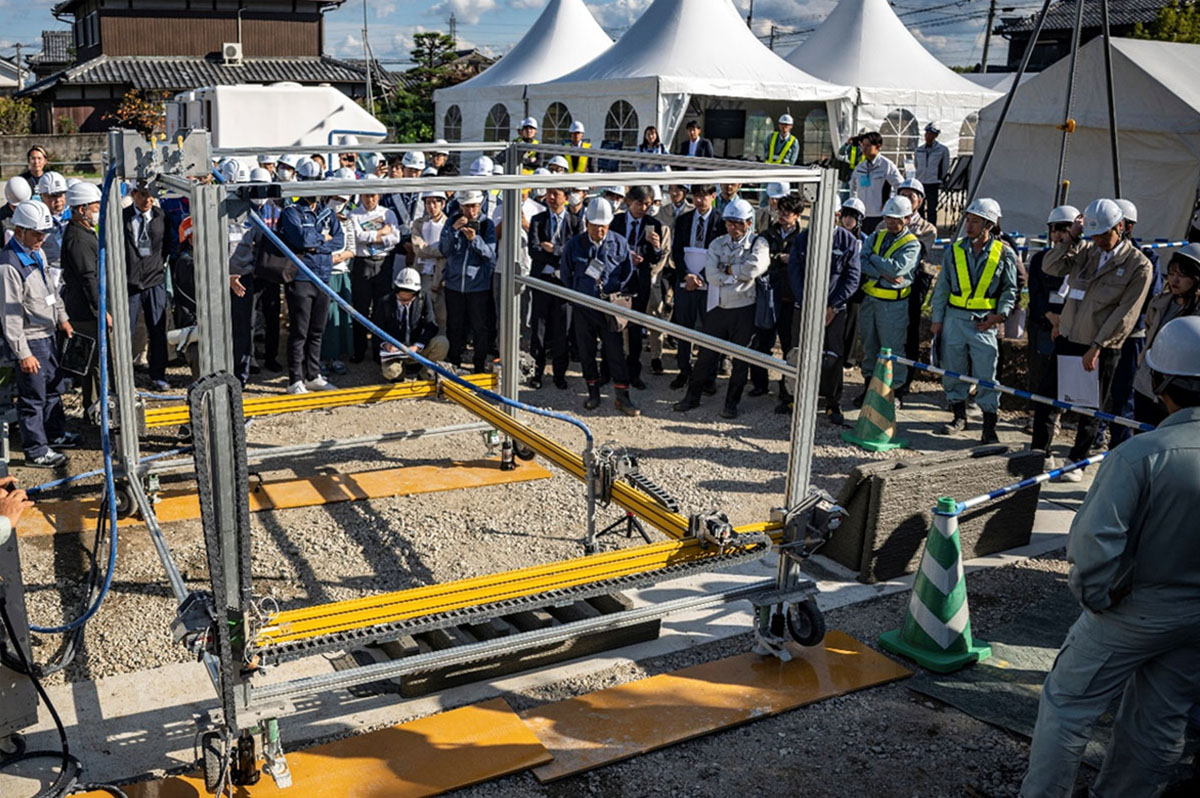 2025年11月に開催した、「中山石見線道路改築工事」の現場見学会