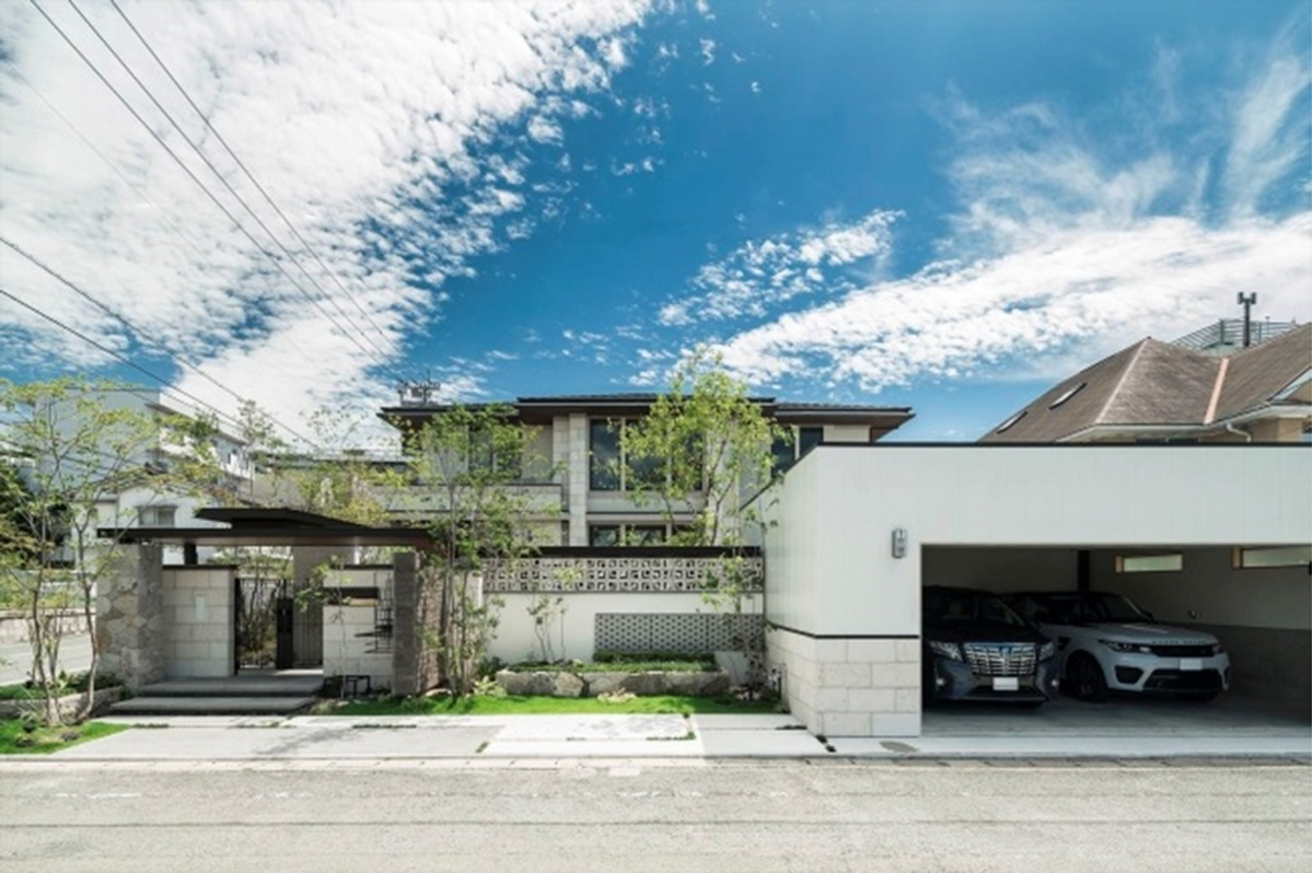 エクステリア スタイル フォトコンテスト2017(※当時名称)のYKK AP大賞を受賞した田主丸緑地建設の作品