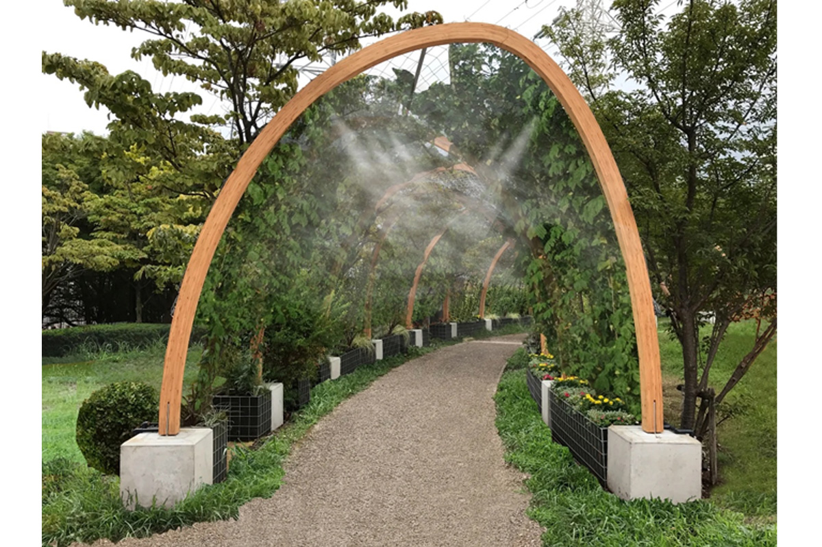 新横浜公園周辺における緑化による暑熱緩和対策