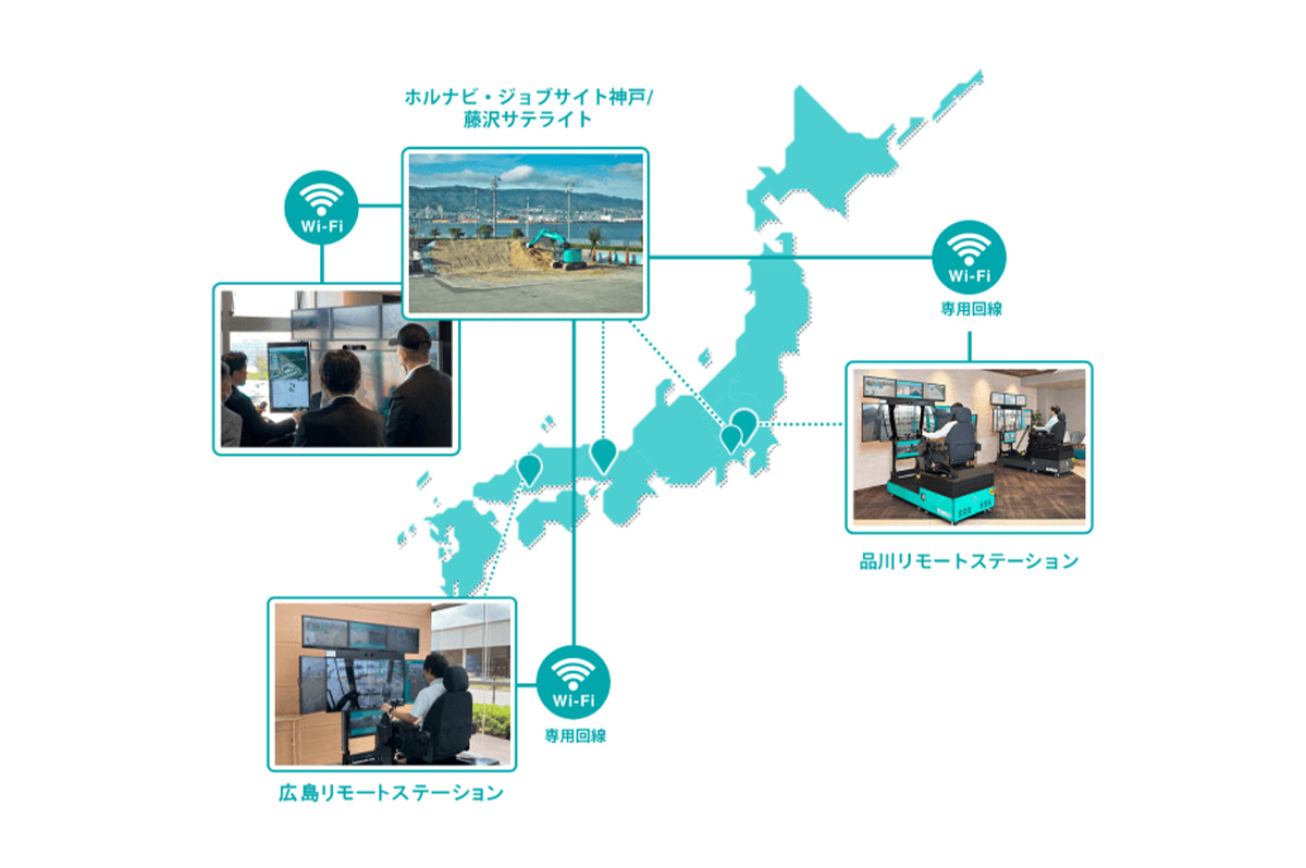 遠隔操作を体験できるデモ施設