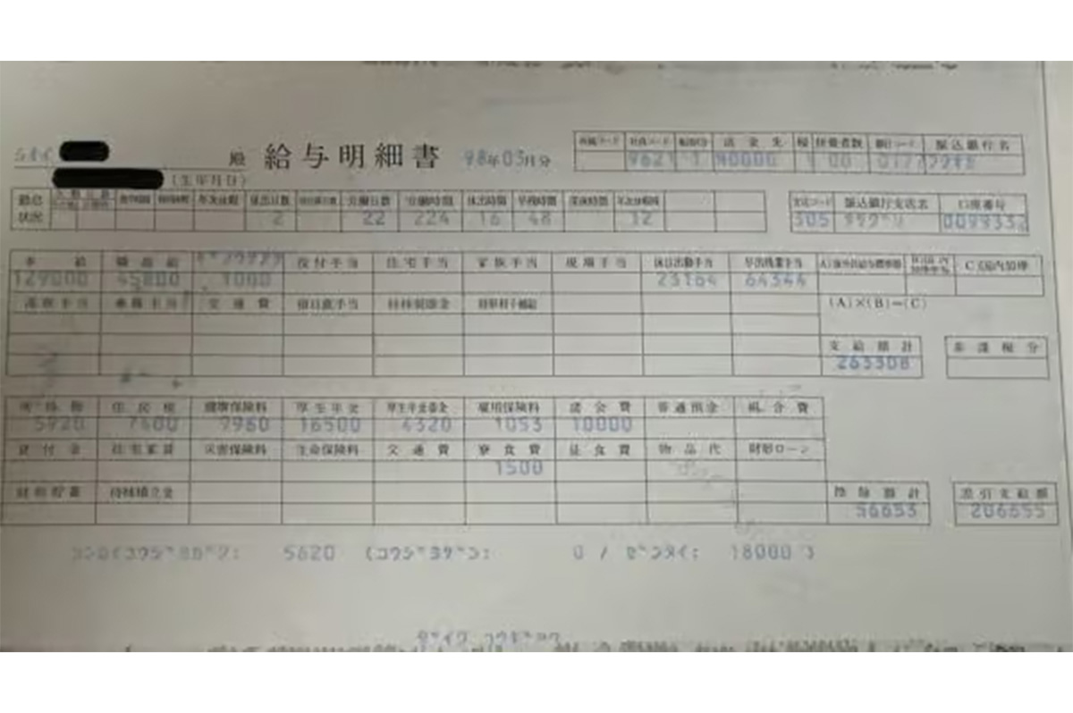 給与明細98年